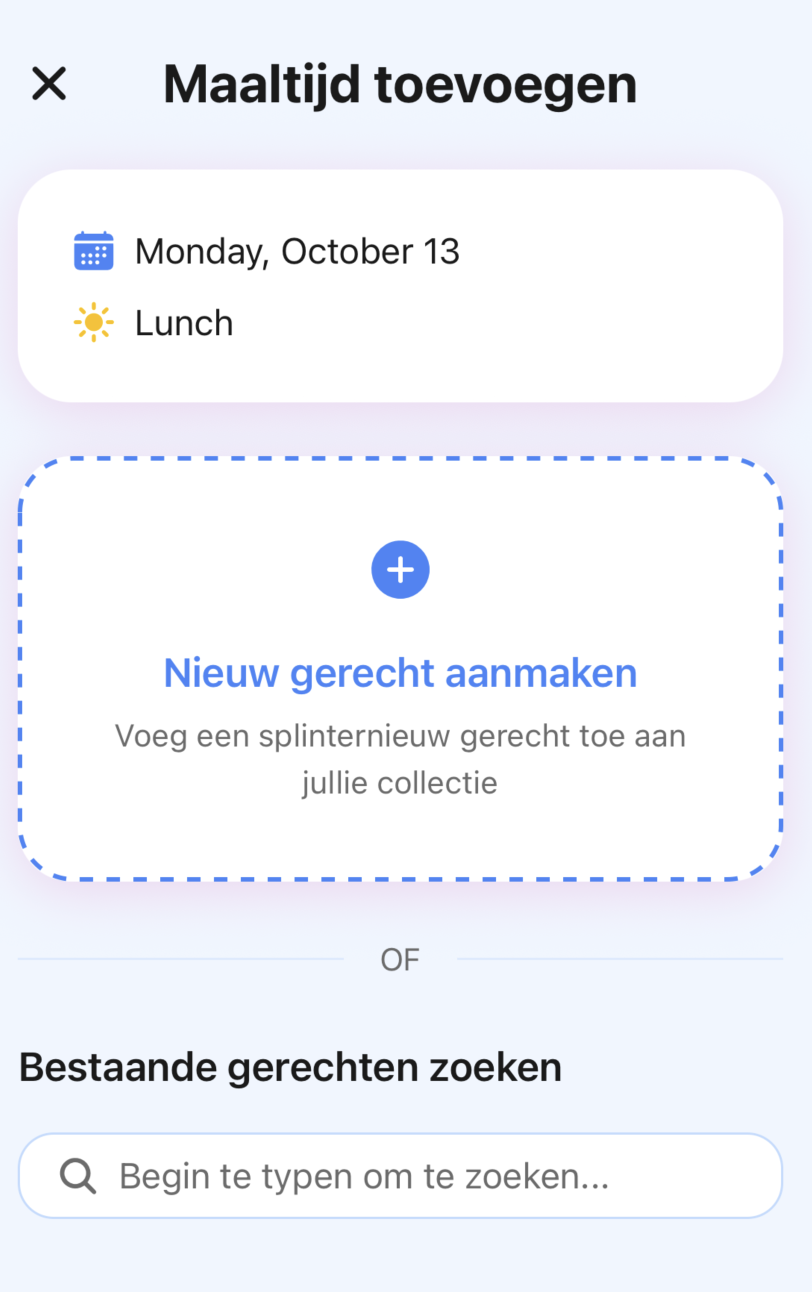 Meal Planning screenshot