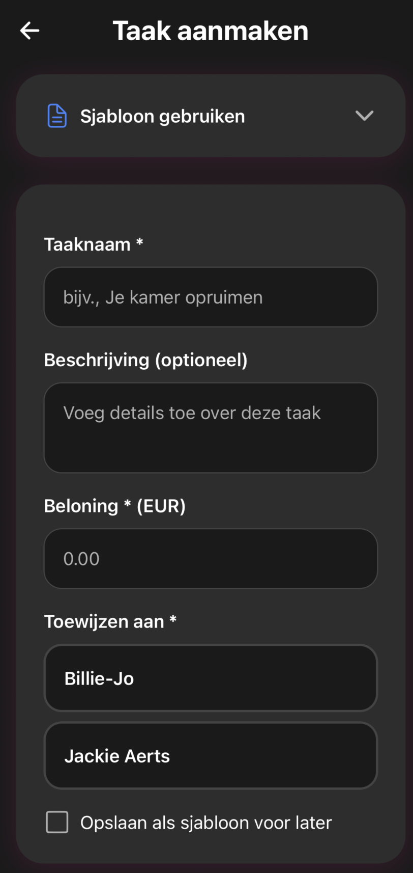 Task Management screenshot