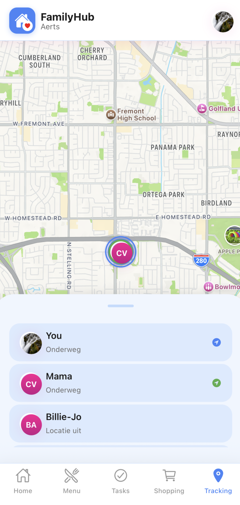 Location Tracking screenshot